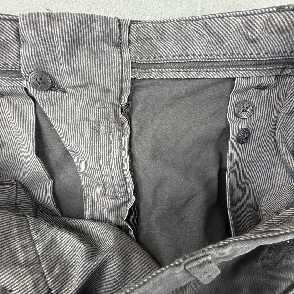 Orvis Chino Shorts Mens 40 Gray Stretch Cotton Twill Casual Outdoor - Picture 5 of 8